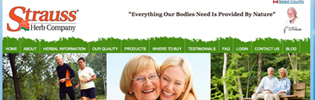 Kamloops website design | Strauss Herb Co